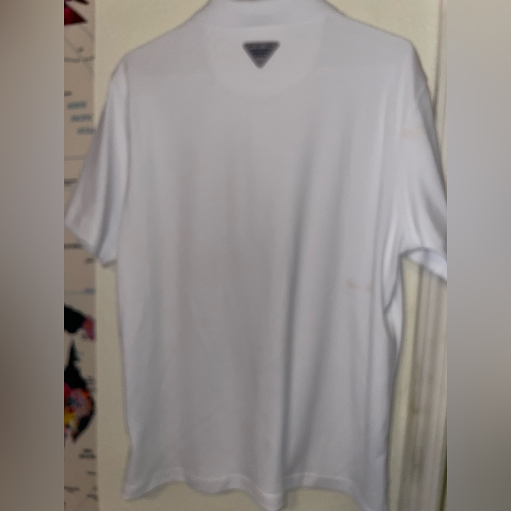Columbia White USA Polo Shirt for Men - medium - Picture 5 of 6